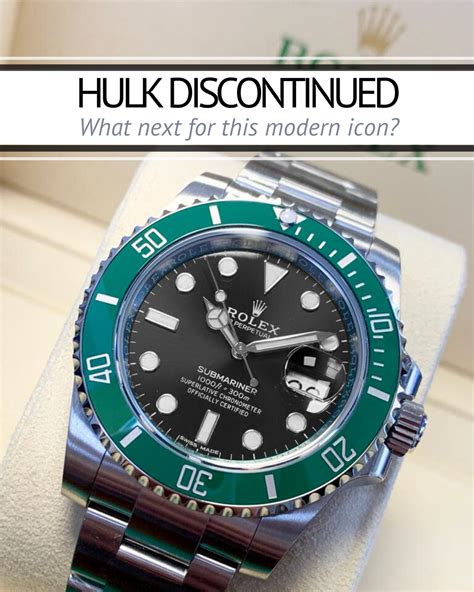 rolex hulk produktion eingestellt|rolex hulk discontinued.